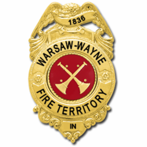 [WARSFD-S187-C175RE-SC-GE] Warsaw-Wayne Fire Battalion Chief Shirt Badge
