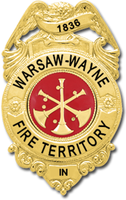 [WARSFD-S187-C177RE-SC-GE] Warsaw-Wayne Fire Division Chief Shirt Badge